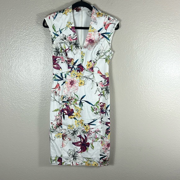 Reiss Floral Shift Onie Sugar Printed Dress - Picture 3 of 9